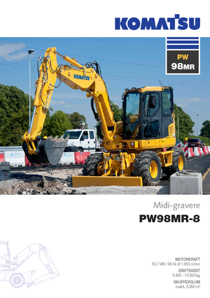 Колісні екскаватори Komatsu PW98MR-8