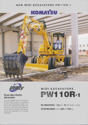 Колісні екскаватори Komatsu PW110R-1