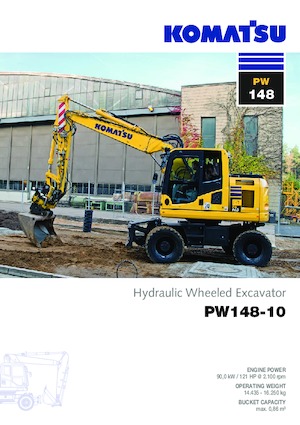Колісні екскаватори Komatsu PW148-10 