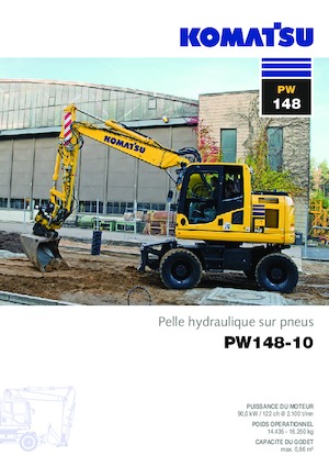 Колісні екскаватори Komatsu PW148-10 