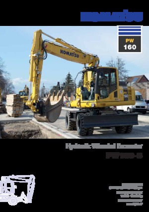 Колісні екскаватори Komatsu PW160-8