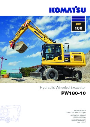 Колісні екскаватори Komatsu PW180-10 
