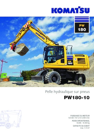Колісні екскаватори Komatsu PW180-10