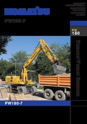 Колісні екскаватори Komatsu PW180-7E0