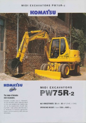 Колісні екскаватори Komatsu PW75 R-2