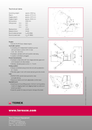 Колісні екскаватори Terex S1