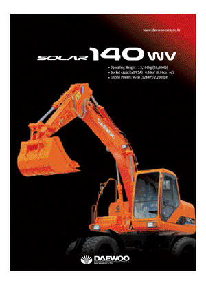 Колісні екскаватори Doosan Solar 140 W-V