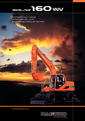 Колісні екскаватори Doosan Solar 160 W-V