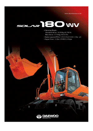 Колісні екскаватори Doosan Solar 180 W-V