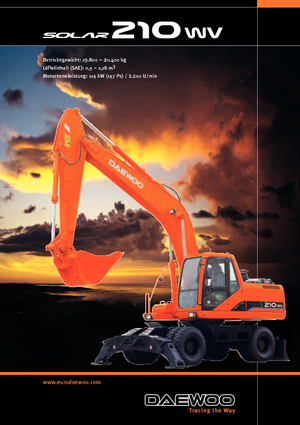 Колісні екскаватори Doosan Solar 210 W-V