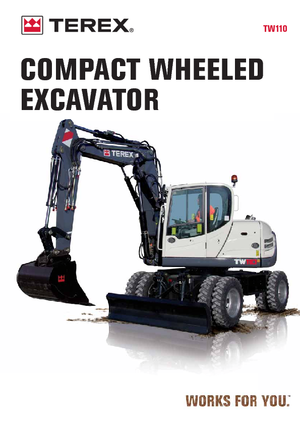 Колісні екскаватори Terex TW 110
