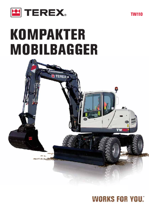 Колісні екскаватори Terex TW 110