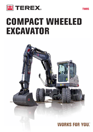 Колісні екскаватори Terex TW 85