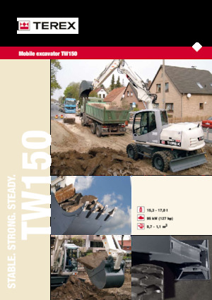 Колісні екскаватори Terex TW150