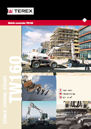 Колісні екскаватори Terex TW160