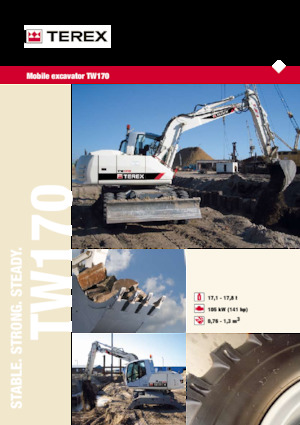 Колісні екскаватори Terex TW170