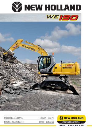Колісні екскаватори New Holland WE 190