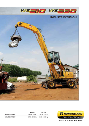 Колісні екскаватори New Holland WE210