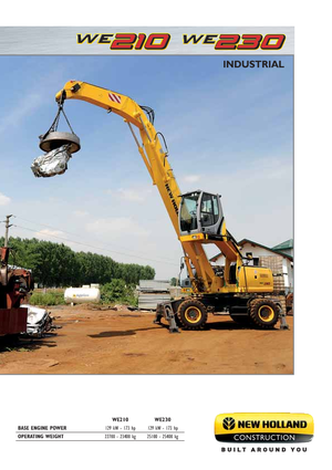 Колісні екскаватори New Holland WE210
