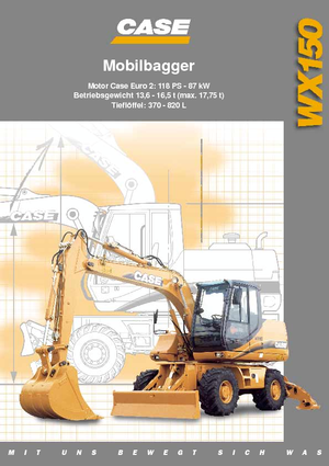 Колісні екскаватори Case WX 150