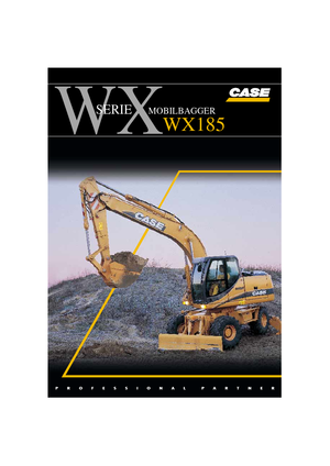 Колісні екскаватори Case WX 185