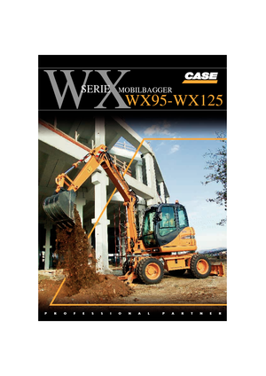 Колісні екскаватори Case WX 125