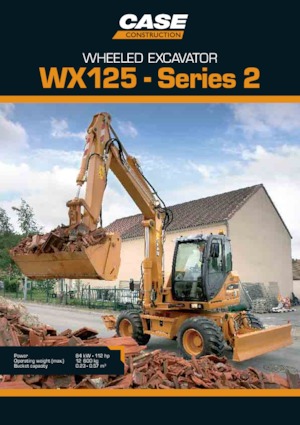 Колісні екскаватори Case WX125 S-2