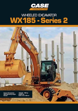 Колісні екскаватори Case WX185 S-2