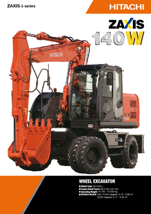 Колісні екскаватори Hitachi ZX 140 W 3