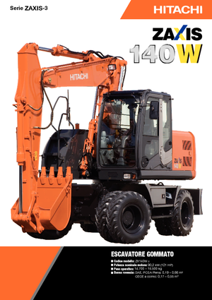 Колісні екскаватори Hitachi ZX 140 W 3