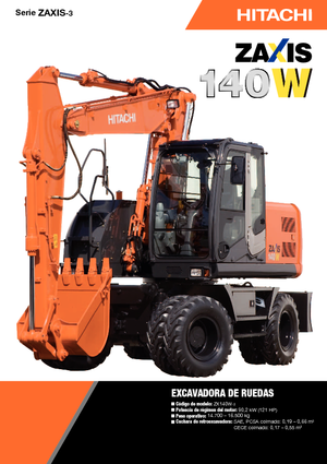 Колісні екскаватори Hitachi ZX 140 W 3