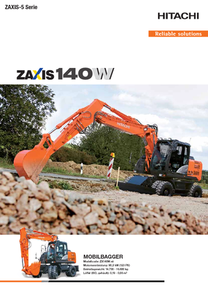 Колісні екскаватори Hitachi ZX 140 W 5