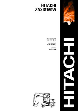Гусеничні екскаватори Hitachi ZX 160 W
