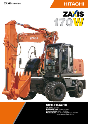 Колісні екскаватори Hitachi ZX 170 W-3