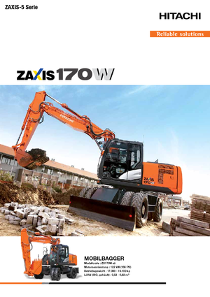 Колісні екскаватори Hitachi ZX170W-5