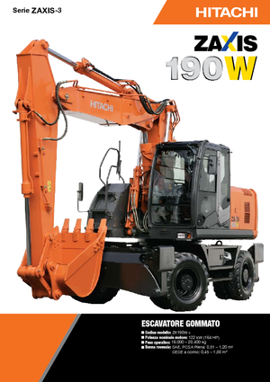 Колісні екскаватори Hitachi ZX 190 W 3