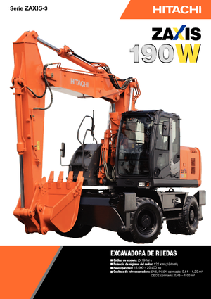 Колісні екскаватори Hitachi ZX 190 W 3