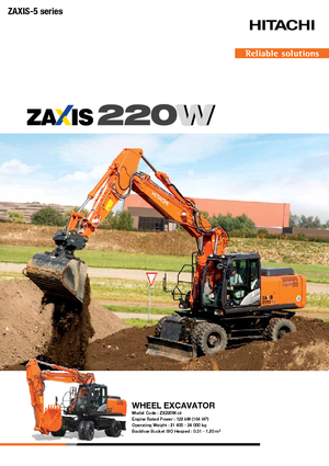 Гусеничні екскаватори Hitachi ZX220W-5B