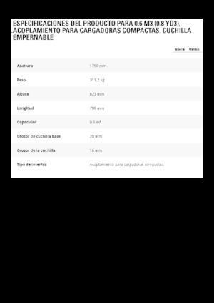 Ківш колісного навантажувача Caterpillar 0.6 m3