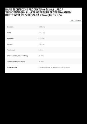 Ківш колісного навантажувача Caterpillar 0.6 m3