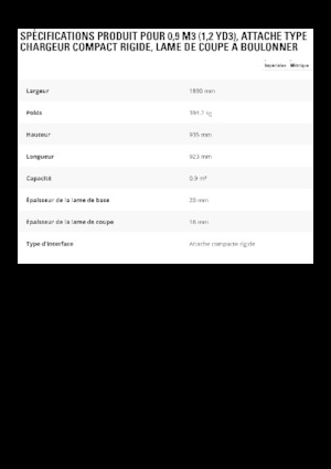 Ківш колісного навантажувача Caterpillar 0,9 m3