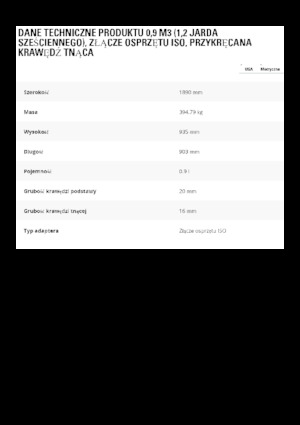 Ківш колісного навантажувача Caterpillar 0,9 m3