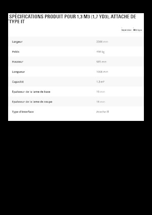 Ківш колісного навантажувача Caterpillar 1,3 m3
