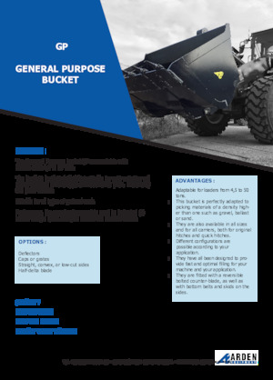 Ківш колісного навантажувача Arden L40GP