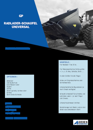 Ківш колісного навантажувача Arden L31GP