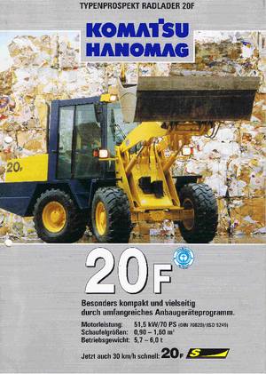 Колісні навантажувачі Hanomag 20 F