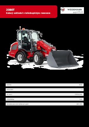 Колісні навантажувачі Weidemann 2080 T