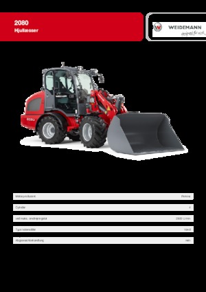 Колісні навантажувачі Weidemann 2080
