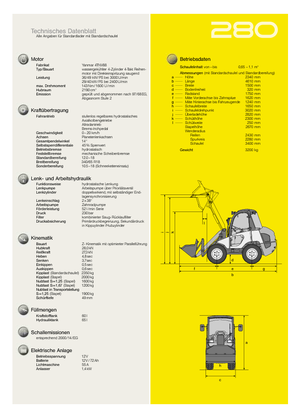 Колісні навантажувачі Kramer 280