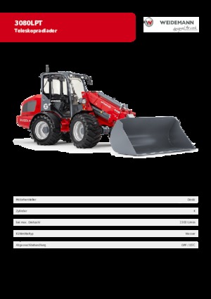 Колісні навантажувачі Weidemann 3080 LP T 